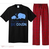 I'm Going To Be A Big Cousin Boy Elephant Pajama Set thumb 0