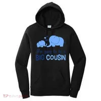 I'm Going To Be A Big Cousin Boy Elephant Women's Hoodie thumb 0