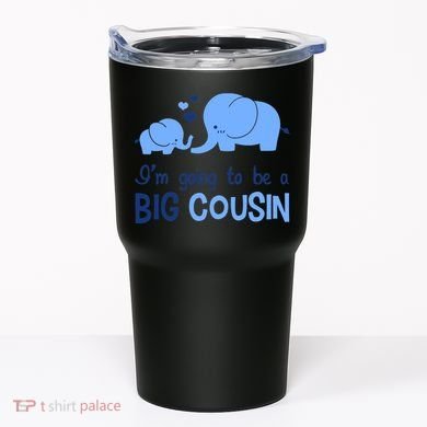 I'm Going To Be A Big Cousin Boy Elephant Tumbler