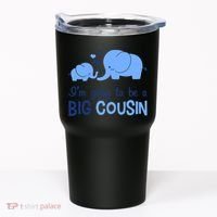 I'm Going To Be A Big Cousin Boy Elephant Tumbler thumb 0