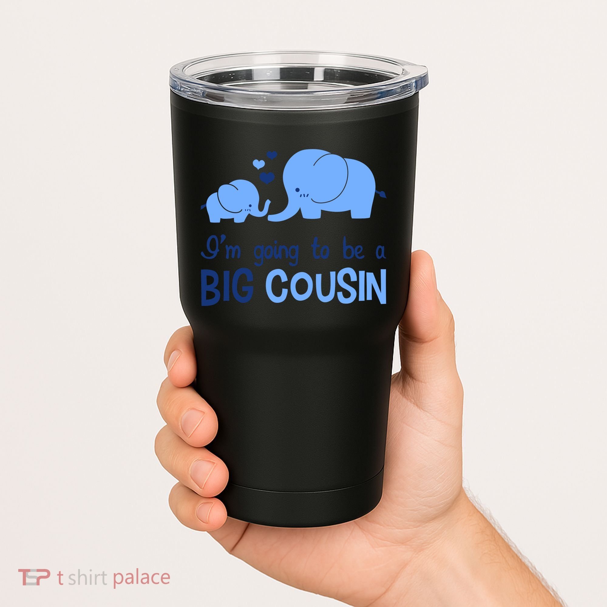I'm Going To Be A Big Cousin Boy Elephant Tumbler