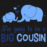 I'm Going To Be A Big Cousin Boy Elephant Mousepad thumb 1