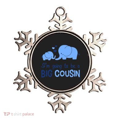 I'm Going To Be A Big Cousin Boy Elephant Ornament