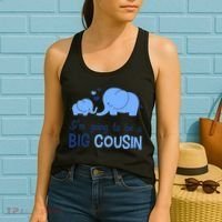 I'm Going To Be A Big Cousin Boy Elephant Women's Tank Top thumb 2