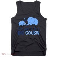 I'm Going To Be A Big Cousin Boy Elephant Tank Top thumb 0