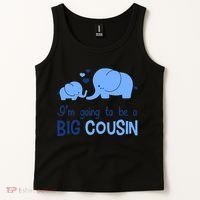 I'm Going To Be A Big Cousin Boy Elephant Tank Top thumb 2