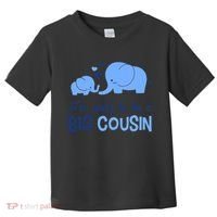 I'm Going To Be A Big Cousin Boy Elephant Toddler T-Shirt thumb 0