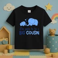I'm Going To Be A Big Cousin Boy Elephant Toddler T-Shirt thumb 3