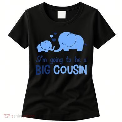 I'm Going To Be A Big Cousin Boy Elephant Women's T-Shirt