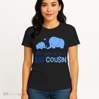 I'm Going To Be A Big Cousin Boy Elephant Women's T-Shirt thumb 4