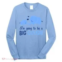 I'm Going To Be A Big Cousin Boy Elephant Long Sleeve Shirt thumb 0