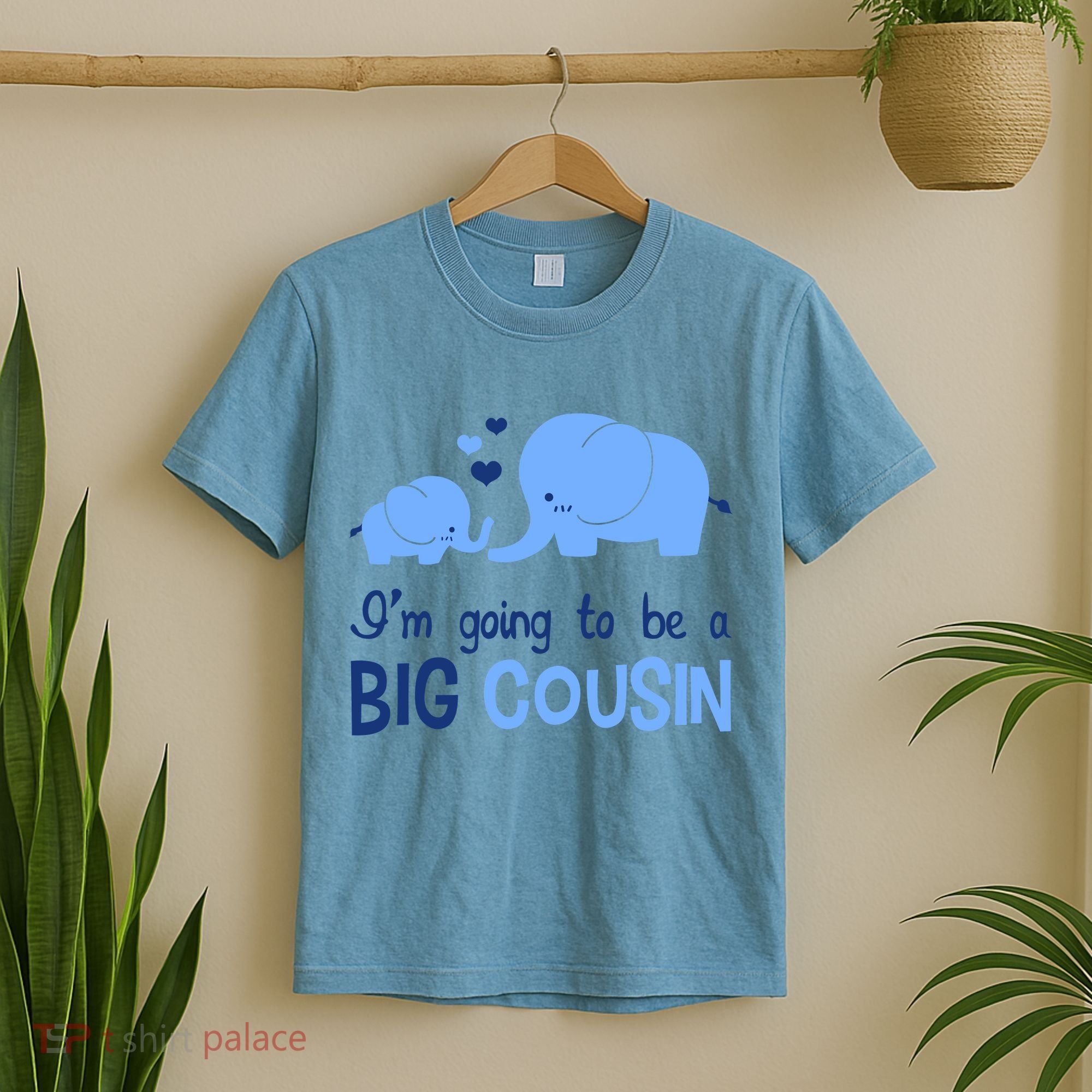 I'm Going To Be A Big Cousin Boy Elephant T-Shirt