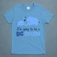 I'm Going To Be A Big Cousin Boy Elephant T-Shirt thumb 4
