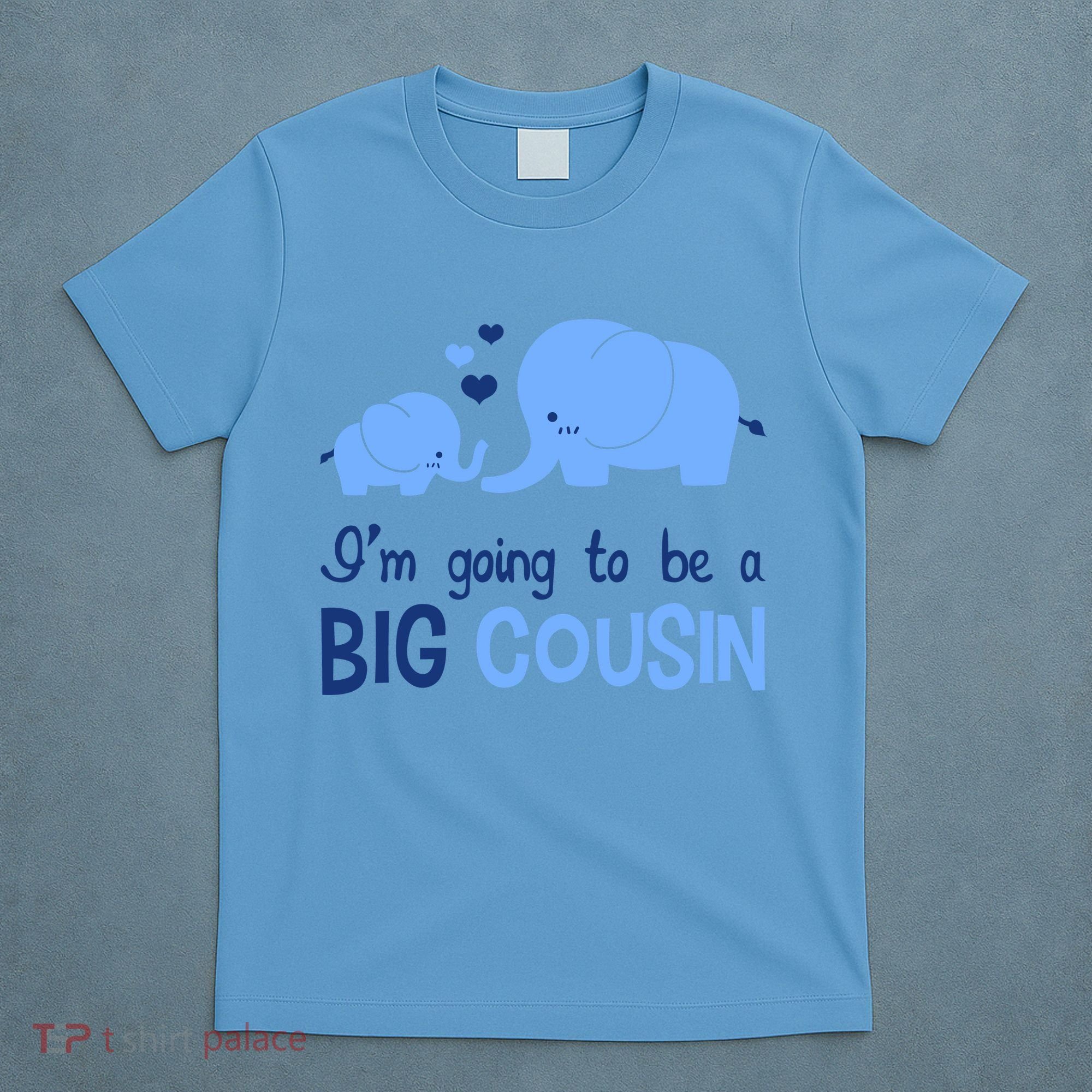 I'm Going To Be A Big Cousin Boy Elephant T-Shirt