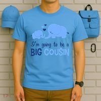 I'm Going To Be A Big Cousin Boy Elephant T-Shirt thumb 5