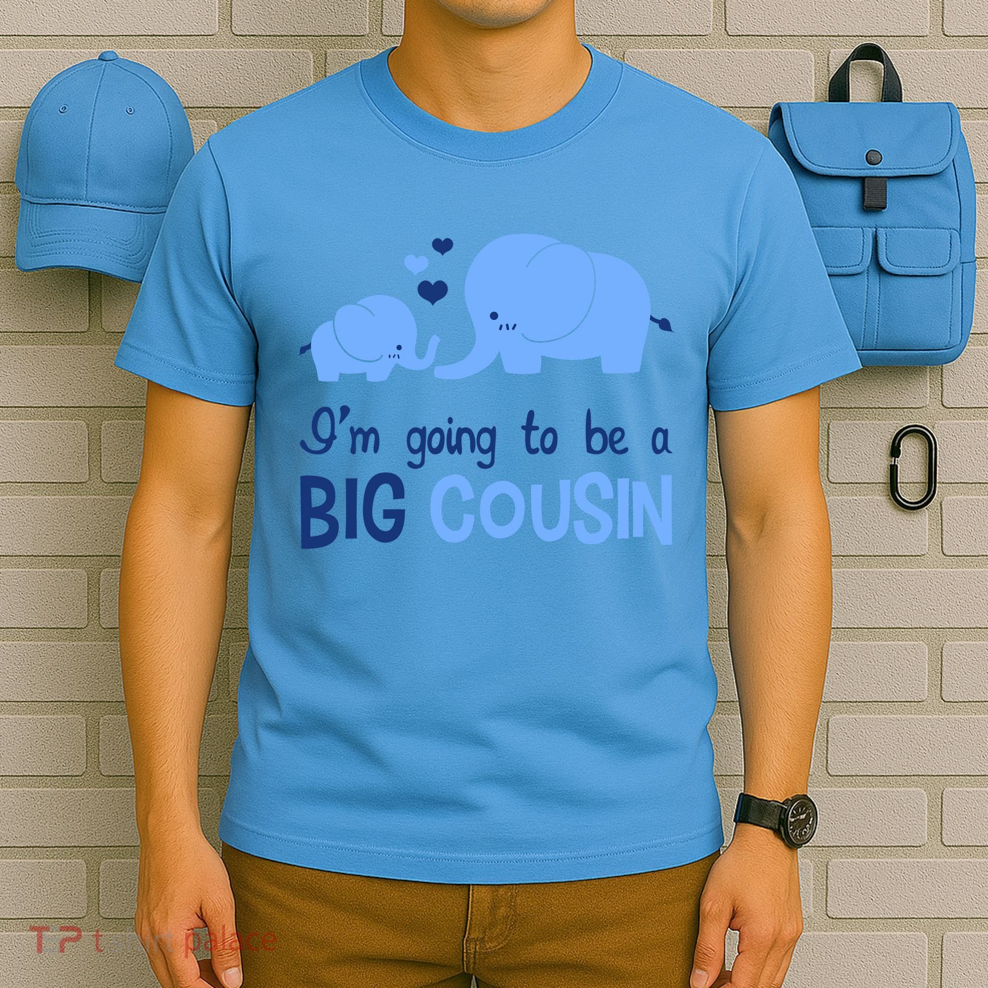 I'm Going To Be A Big Cousin Boy Elephant T-Shirt