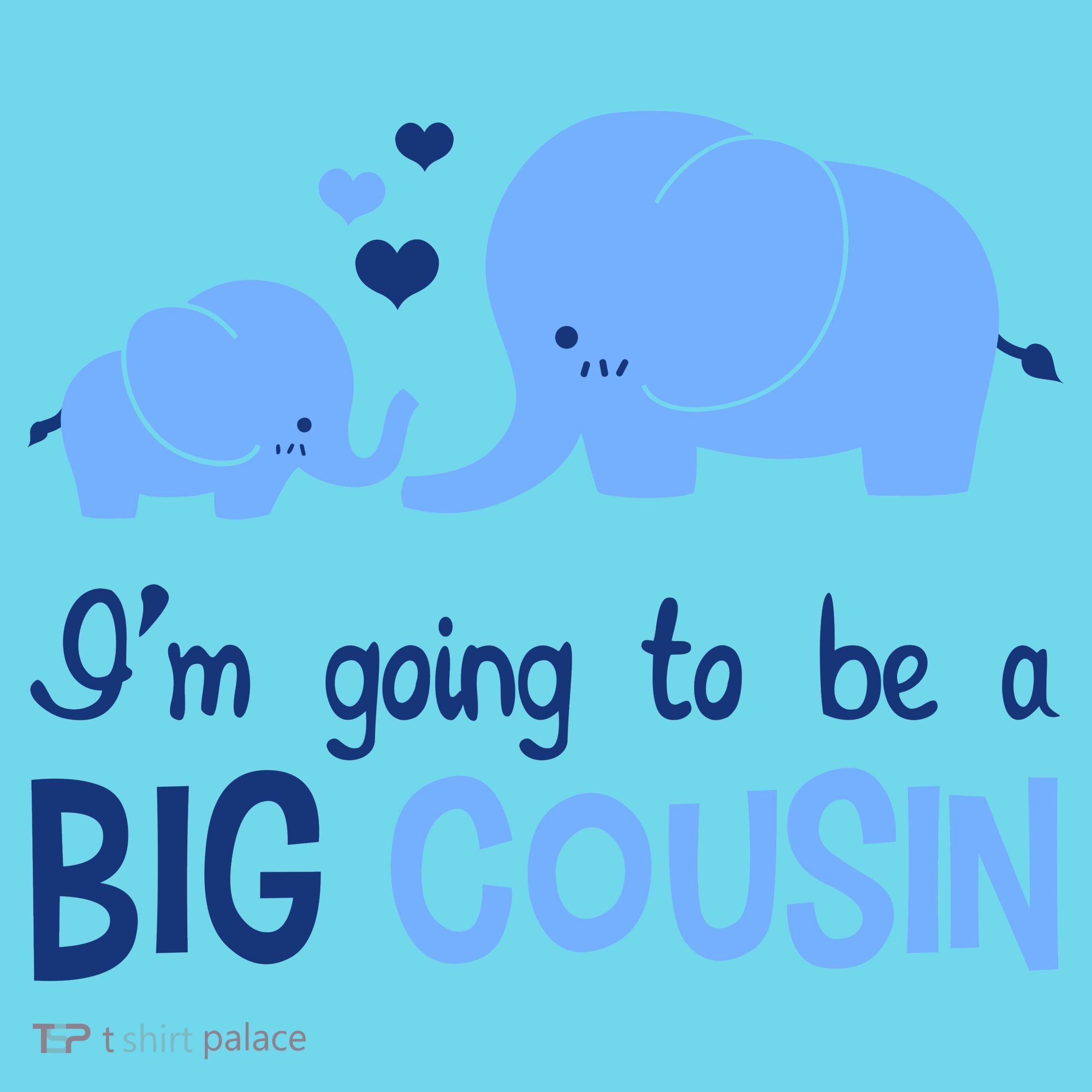 I'm Going To Be A Big Cousin Boy Elephant Kids Long Sleeve Shirt