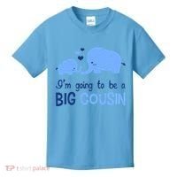 I'm Going To Be A Big Cousin Boy Elephant Kids T-Shirt thumb 0