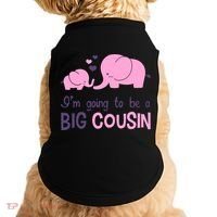 I'm Going To Be A Big Cousin Girl Elephant Doggie Tank thumb 0