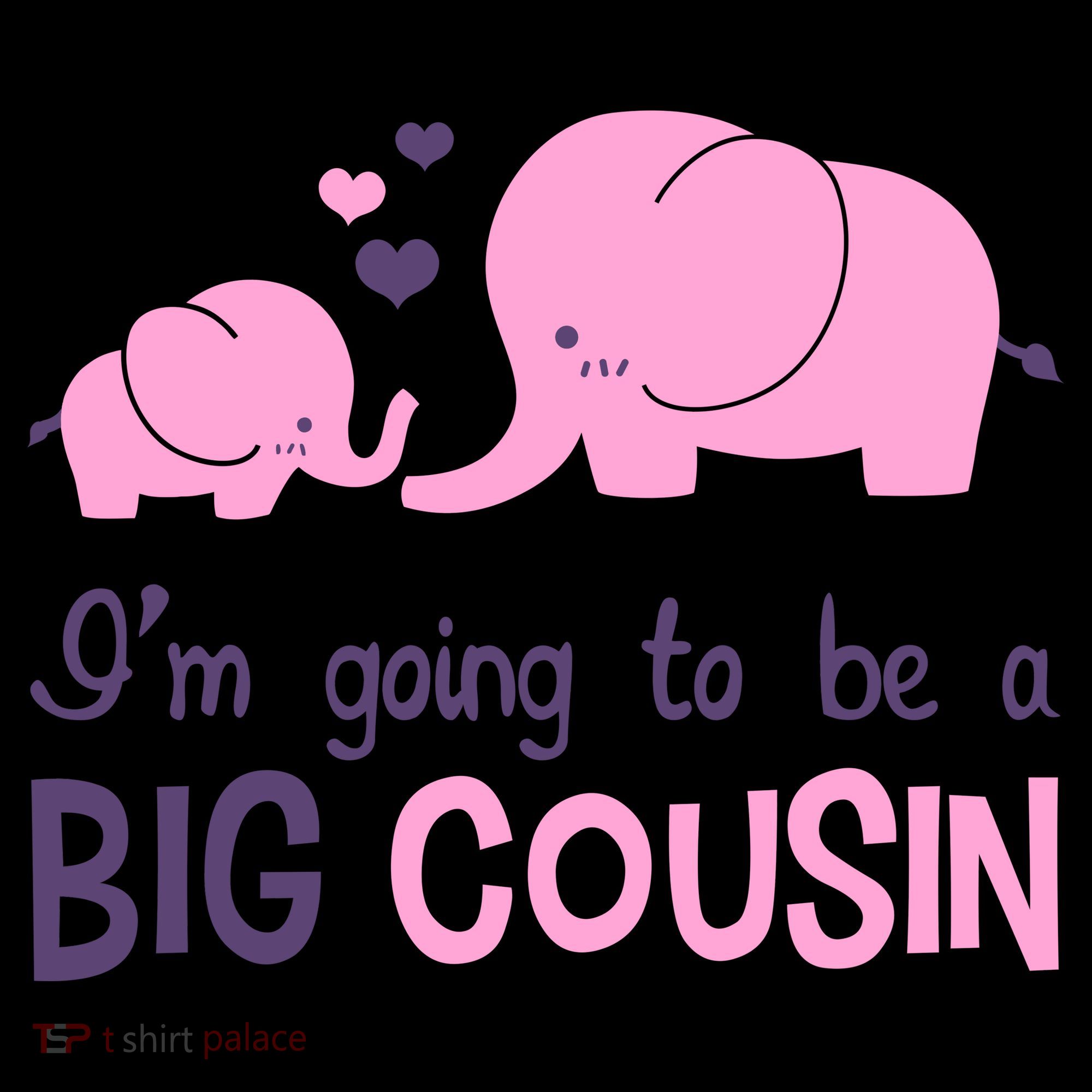 I'm Going To Be A Big Cousin Girl Elephant Coffee Mug