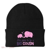 I'm Going To Be A Big Cousin Girl Elephant Beanie thumb 0