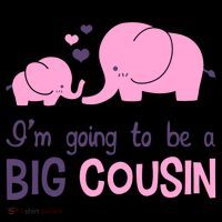 I'm Going To Be A Big Cousin Girl Elephant Women's Hoodie thumb 2