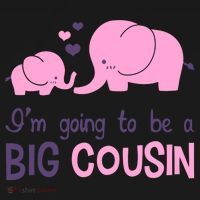 I'm Going To Be A Big Cousin Girl Elephant Toddler Hoodie thumb 2