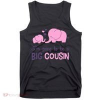 I'm Going To Be A Big Cousin Girl Elephant Tank Top thumb 0