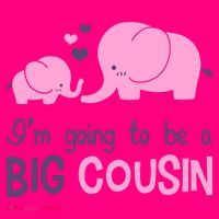 I'm Going To Be A Big Cousin Girl Elephant Women's T-Shirt thumb 6