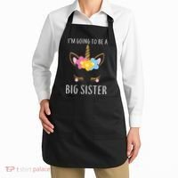 I'm Going To Be A Big Sister Cute Unicorn Apron thumb 2