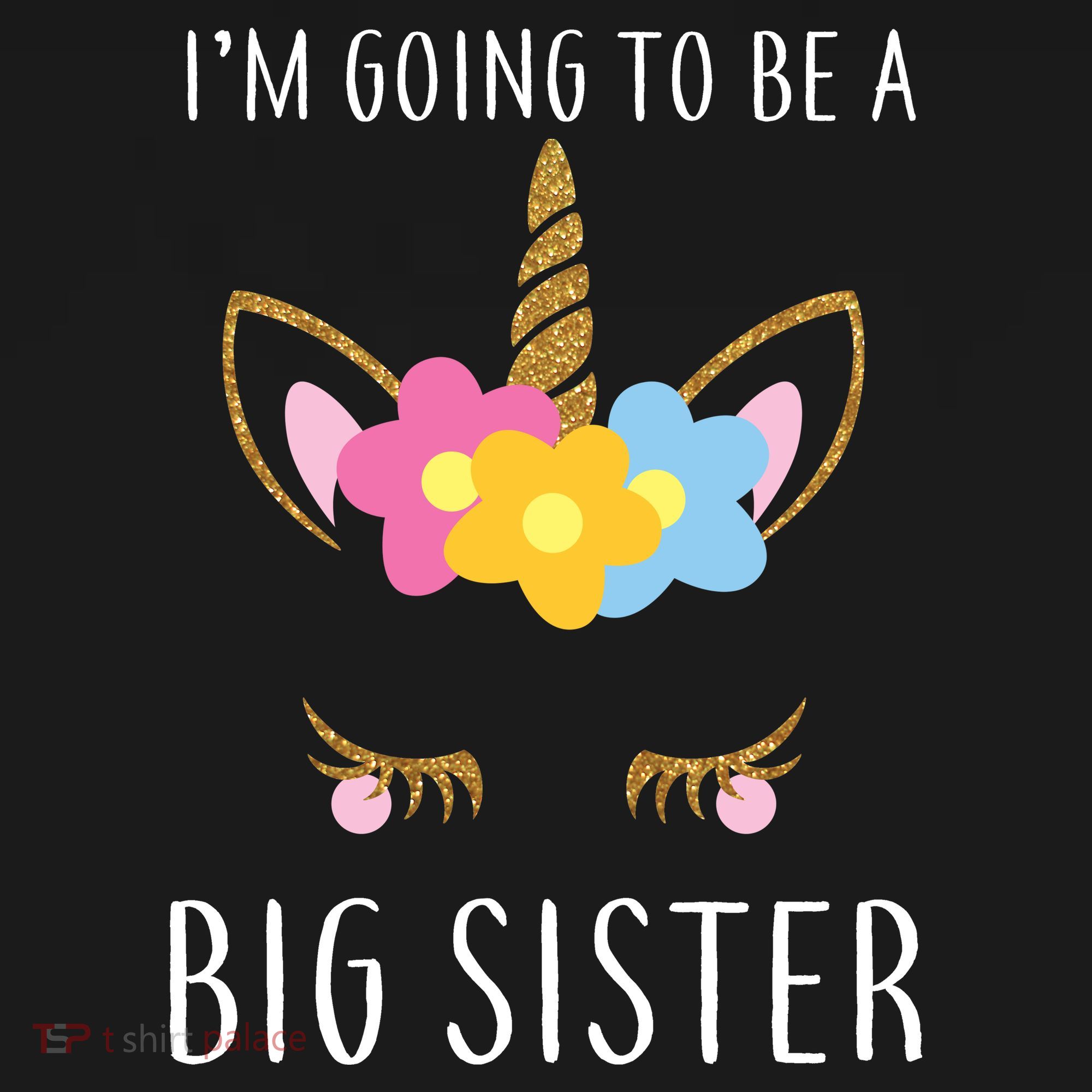 I'm Going To Be A Big Sister Cute Unicorn Apron
