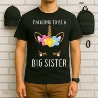 I'm Going To Be A Big Sister Cute Unicorn T-Shirt thumb 6