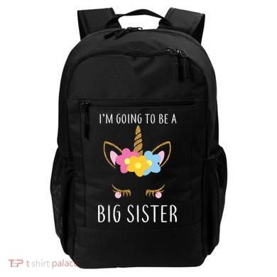 I'm Going To Be A Big Sister Cute Unicorn Backpack