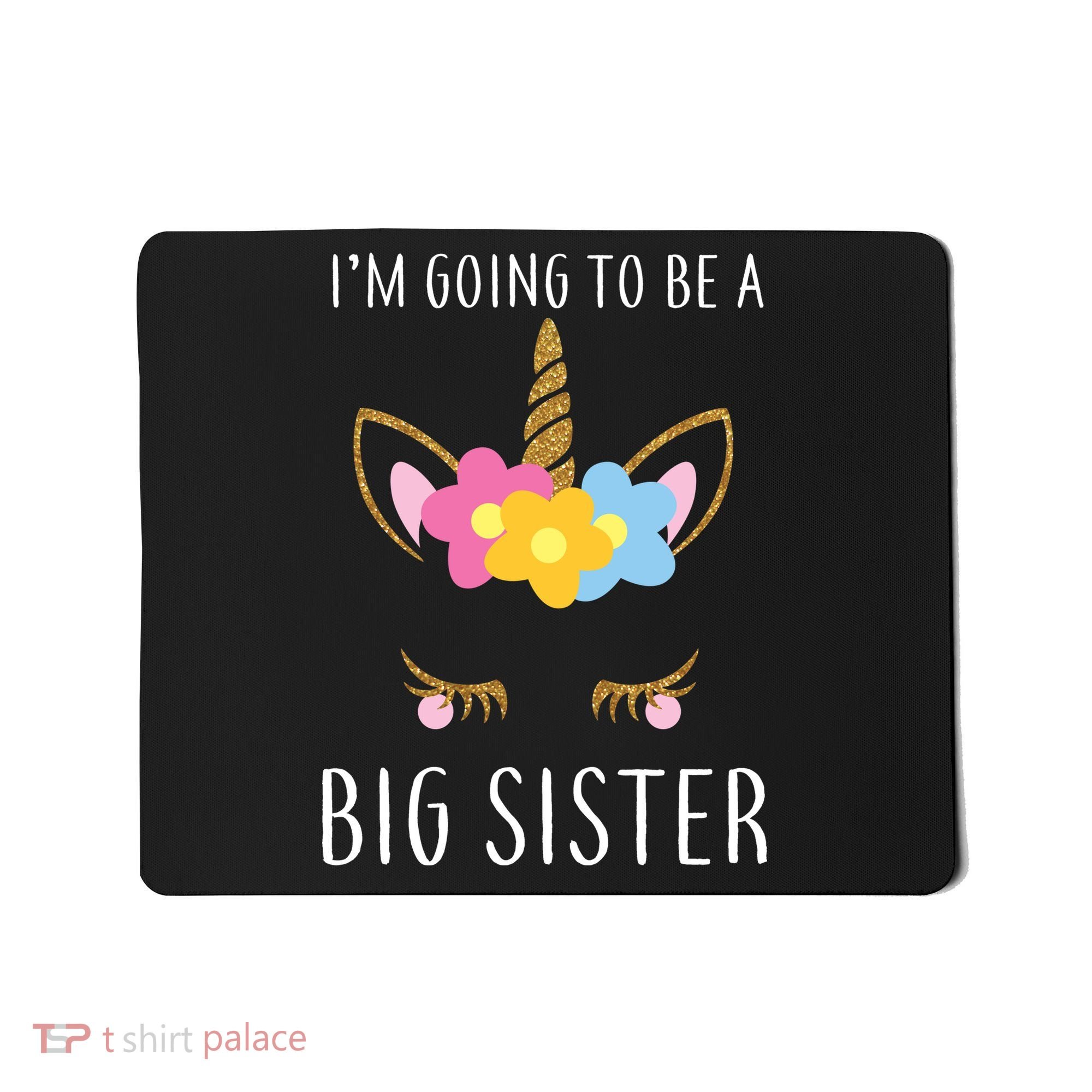 I'm Going To Be A Big Sister Cute Unicorn Mousepad