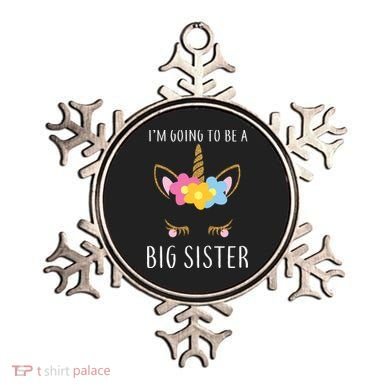 I'm Going To Be A Big Sister Cute Unicorn Ornament