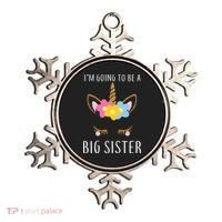 I'm Going To Be A Big Sister Cute Unicorn Ornament thumb 0