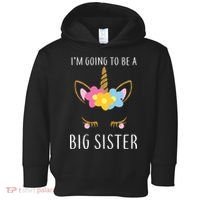 I'm Going To Be A Big Sister Cute Unicorn Toddler Hoodie thumb 0