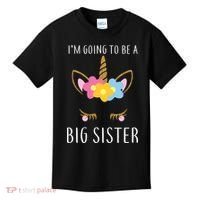 I'm Going To Be A Big Sister Cute Unicorn Kids T-Shirt thumb 0