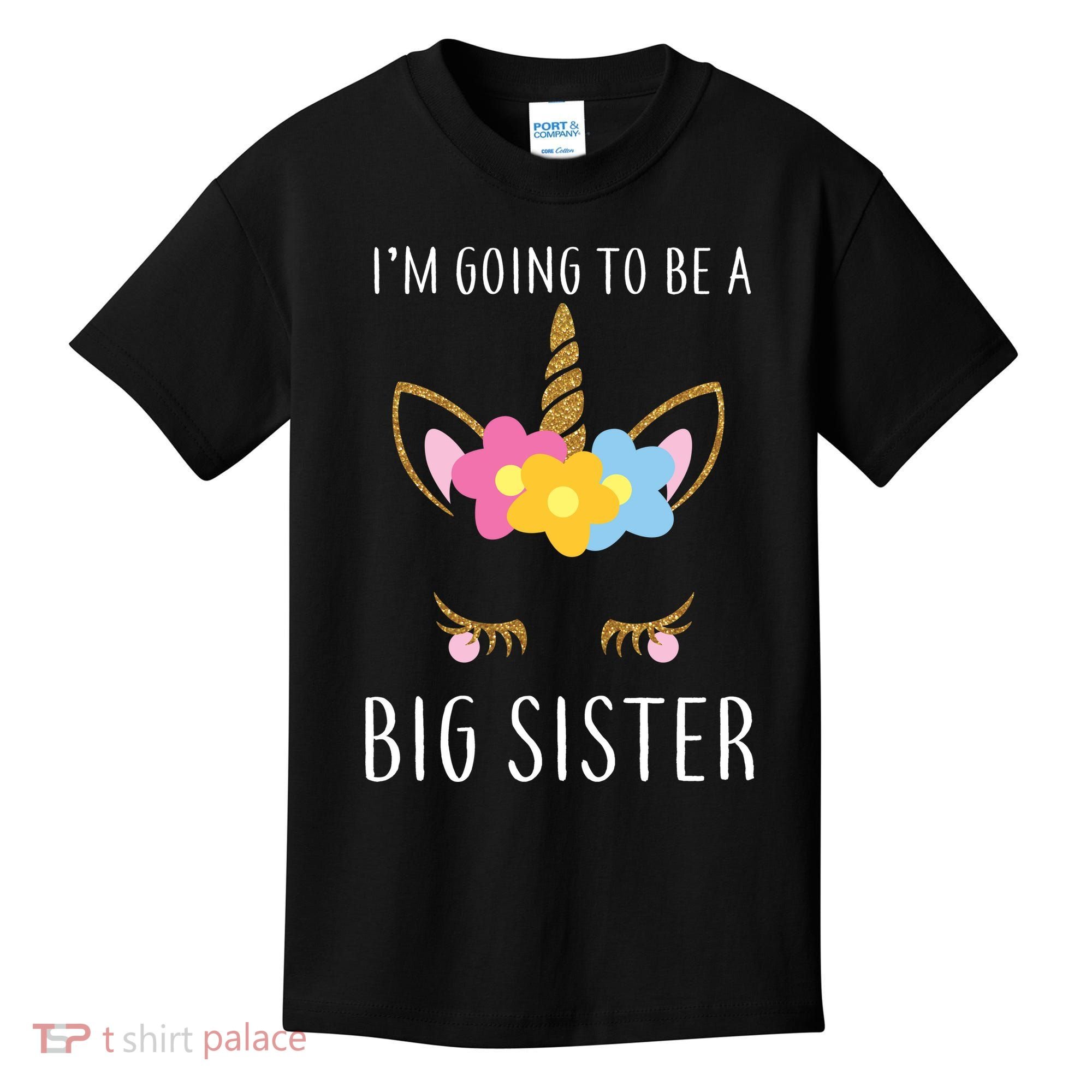 I'm Going To Be A Big Sister Cute Unicorn Kids T-Shirt