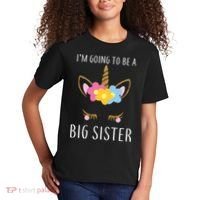 I'm Going To Be A Big Sister Cute Unicorn Kids T-Shirt thumb 2