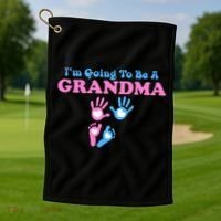 I'm Going To Be A Grandma Grandchild Baby Golf Towel thumb 1