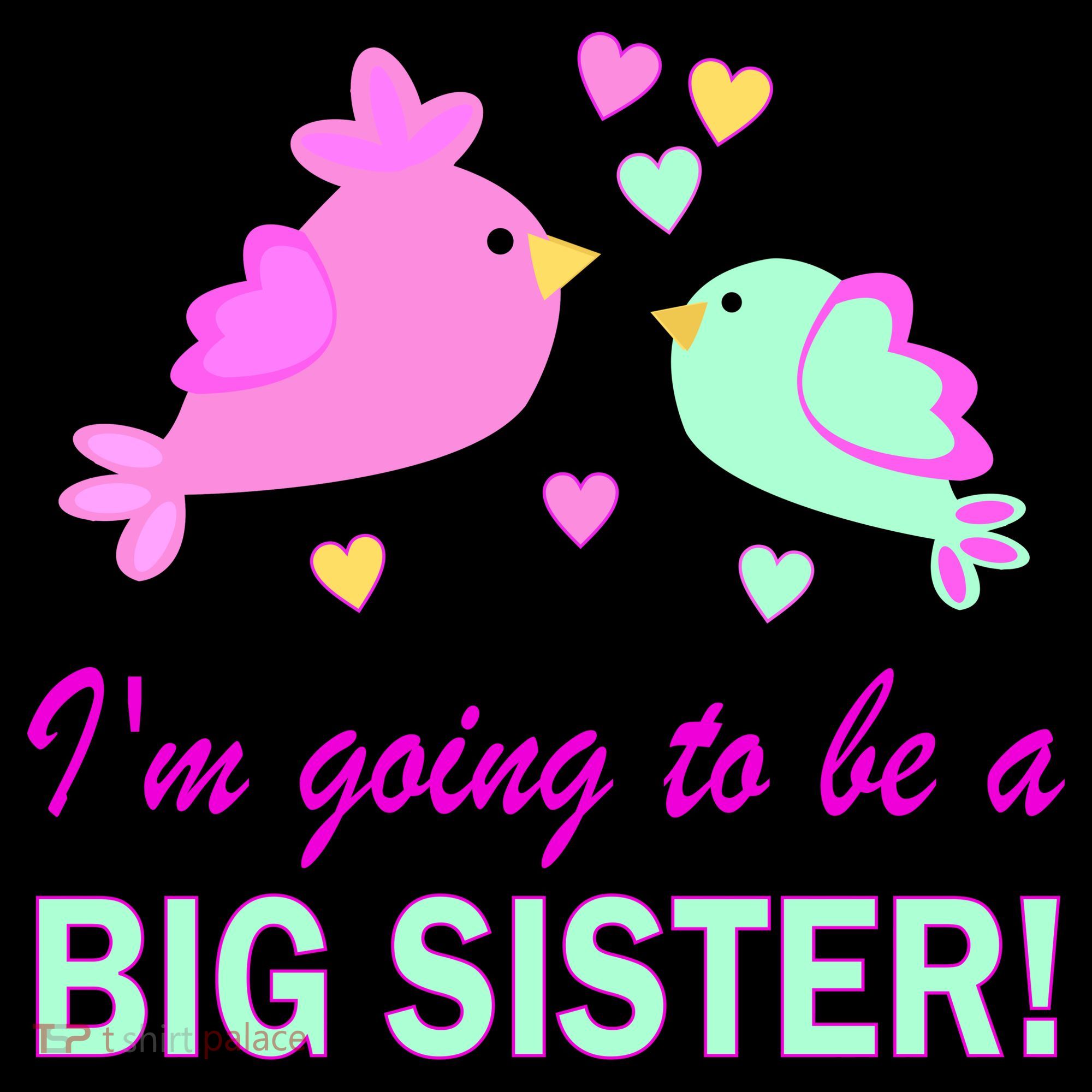 I'm Going to Be Big Sister Bird Ornament