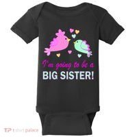 I'm Going to Be Big Sister Bird Baby Bodysuit thumb 0