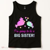I'm Going to Be Big Sister Bird Tank Top thumb 2