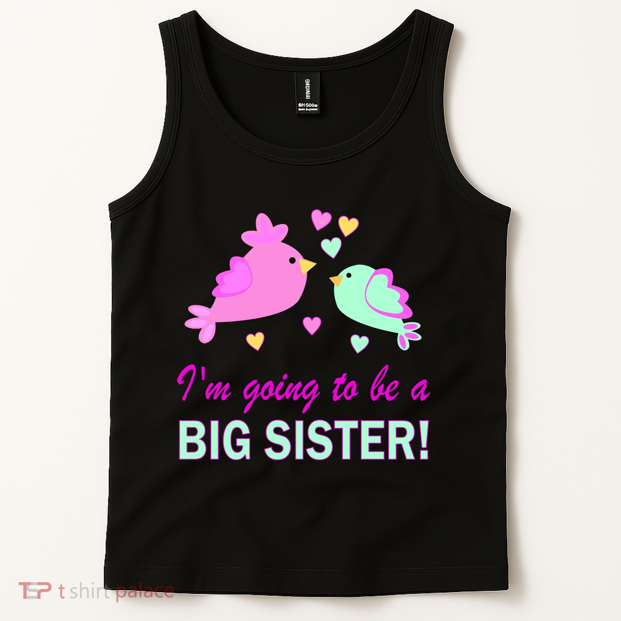 I'm Going to Be Big Sister Bird Tank Top