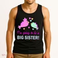 I'm Going to Be Big Sister Bird Tank Top thumb 3