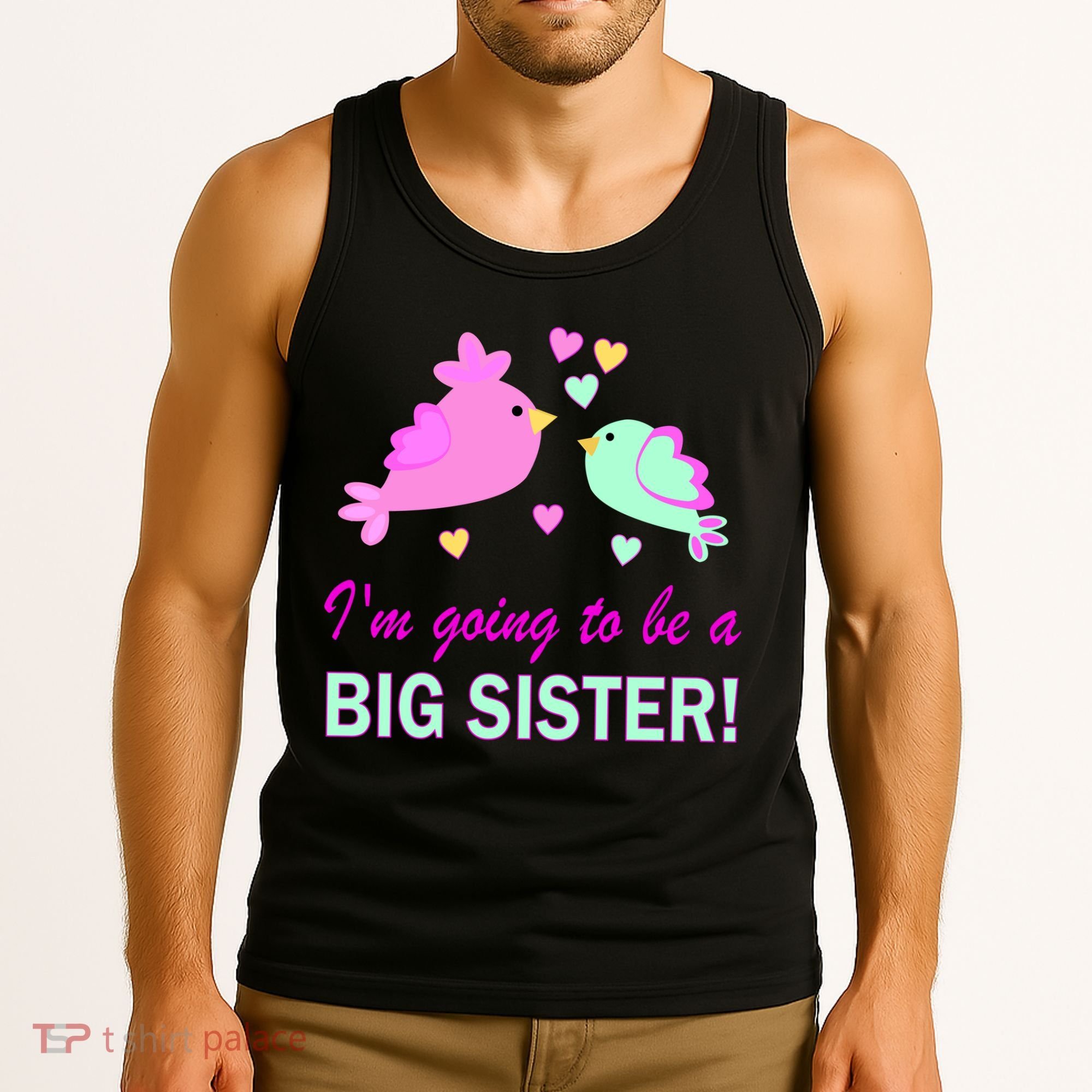 I'm Going to Be Big Sister Bird Tank Top