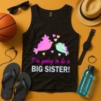 I'm Going to Be Big Sister Bird Tank Top thumb 4