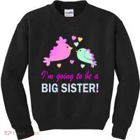 I'm Going to Be Big Sister Bird Kids Sweatshirt thumb 0