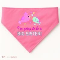 I'm Going to Be Big Sister Bird USA-Made Doggie Bandana thumb 0